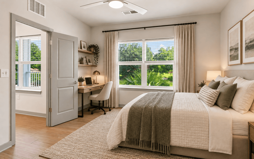 2A - 2 bedroom floorplan layout with 2 bathrooms and 1146 square feet (Inviting Secondary Bedroom)